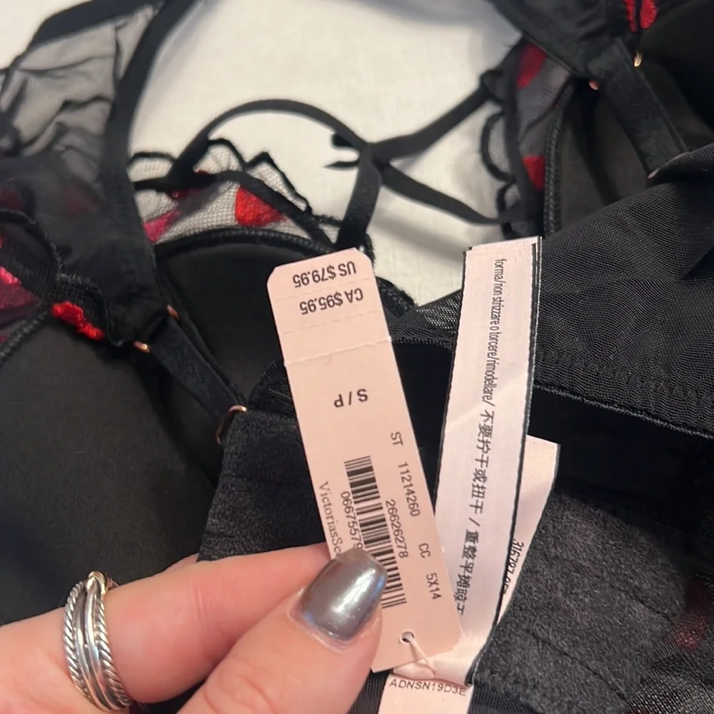 NWT Victoria’s Secret DREAM ANGELS Lightly Lined Heart Embroidery Corset - Picture 6 of 7